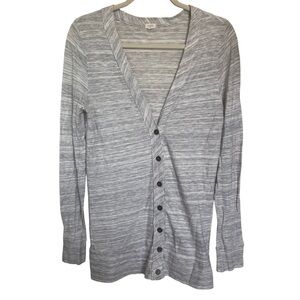 J. Crew Melange Cotton/Wool Cardigan Sweater